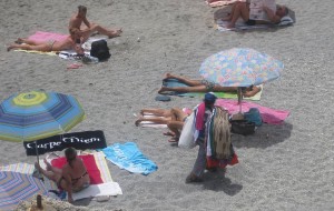 beach vendor, Nerja