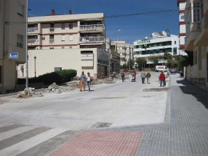 calle Chaparil roadworks