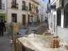 calle El Barrio, Nerja, roadworks