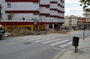 calle Chaparil roadworks