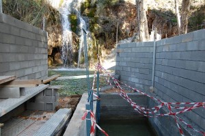 Fenced waterfall, Nerja