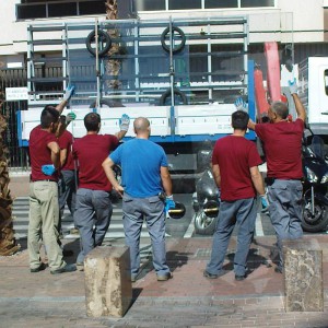 Glass carriers, Nerja