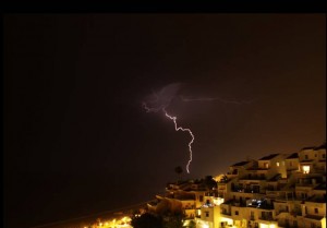 lightning, Nerja
