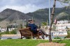 man on bench, Nerja