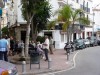 Benches on calle San Miguel, Nerja