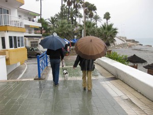 rainy day, Nerja