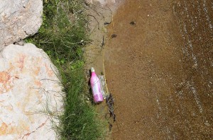 rubbish in the river, Nerja