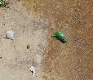 rubbish in the river, Nerja