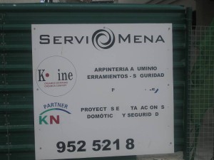 Sign, Nerja