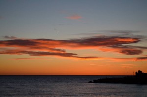 sunset, Nerja