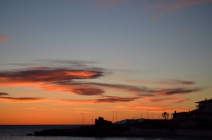 sunset, Nerja