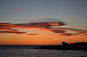 sunset, Nerja